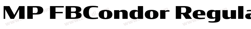 MP FBCondor Regular字体转换